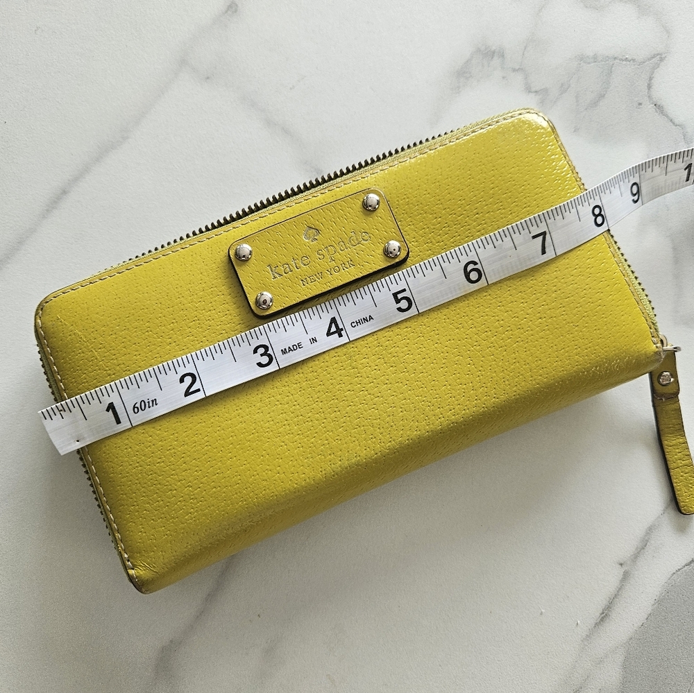 Kate Spade Yellow Zip-Around Wallet - Picture 5 of 5